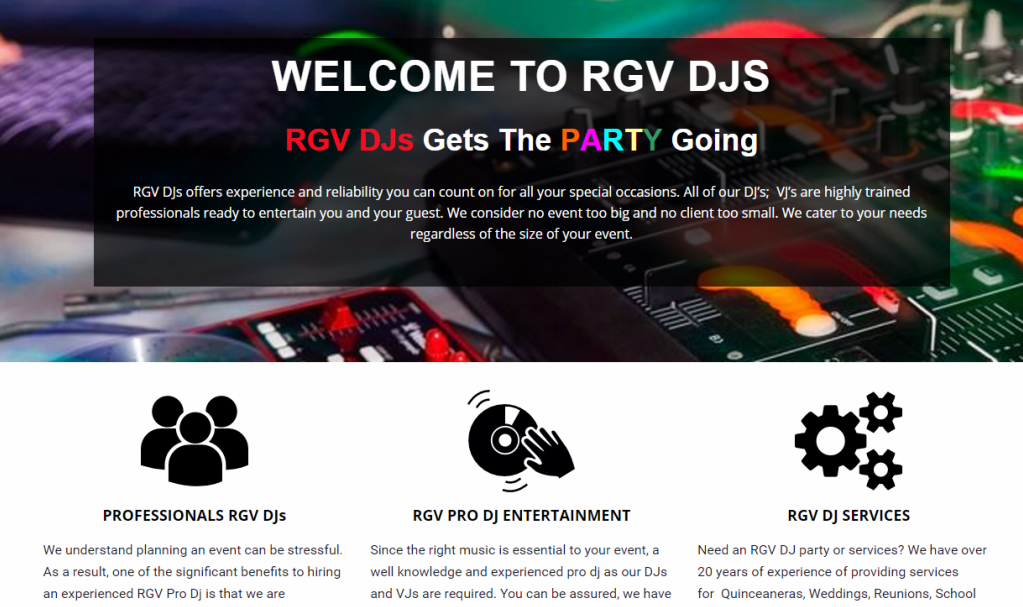 About RGV Djs Services