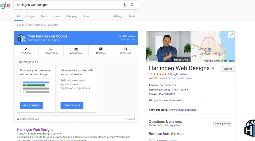 Harlingen Web Designs knows the importance of Google My Business